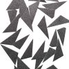 60 Pcs Grit Non-slip Irregular Triangle Stickers Skateboard Scooter Grip DIY Decals