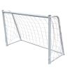 Steel Frame Soccer Goal Post, Easy Assembly and Storage Soccer Net, for Home Backyard Play and Practice Training