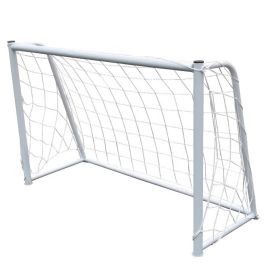 Steel Frame Soccer Goal Post, Easy Assembly and Storage Soccer Net, for Home Backyard Play and Practice Training