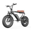 EMB003 Off Road Mountain Electric Bike 20'' Fat tires 1200W Powerful Motor (2 version;  orange seat or black seat ; Random delivery)