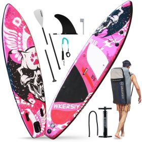 inflatable paddle board 10'6 including isup paddle, paddleboard backpack, pump, leash