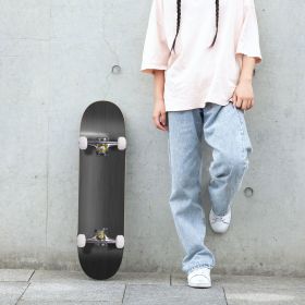 31" x 8" Complete Skateboard;  Cruiser Board with 7 Layer Maple for Beginners Kids Boys Girls;  Black