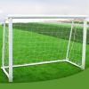 Steel Frame Soccer Goal Post, Easy Assembly and Storage Soccer Net, for Home Backyard Play and Practice Training