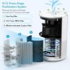 Air Purifier, H13 True HEPA Air Purifier for Home Large Room Up To 430ftÂ¬â‰¤, Remove Smoke Pet Dander Dust Pollen Allergies for Bedroom Office, Ozone Fr