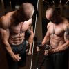 Fitness Tricep Press Down Cable Exercise Machine Attachments, V-Handle with Rotation, Rotating Bar, Tricep Rope, V-Shaped Bar, Weight Machine Accessor