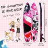 inflatable paddle board 10'6 including isup paddle, paddleboard backpack, pump, leash