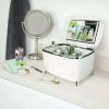 6L Cosmetics Skin Care Vanity Mini Refrigerator, White