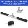 Fitness Tricep Press Down Cable Exercise Machine Attachments, V-Handle with Rotation, Rotating Bar, Tricep Rope, V-Shaped Bar, Weight Machine Accessor