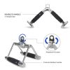 Fitness Tricep Press Down Cable Exercise Machine Attachments, V-Handle with Rotation, Rotating Bar, Tricep Rope, V-Shaped Bar, Weight Machine Accessor