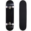 31" x 8" Complete Skateboard;  Cruiser Board with 7 Layer Maple for Beginners Kids Boys Girls;  Black