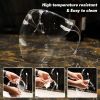 2 PCS Safety Face Shields;  Clear Face Guard with Glasses;  Anti-Fog Transparent Full Face Mask Protect Eye Nose Mouth;  Reusable Protective Plastic F