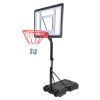 Portable Movable Swimming Pool PVC Transparent Backboard Basketball Stand (Basket Adjustment Height 1.15m-1.35m) Maximum Applicable For 7 # Ball XH