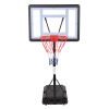 Portable Movable Swimming Pool PVC Transparent Backboard Basketball Stand (Basket Adjustment Height 1.15m-1.35m) Maximum Applicable For 7 # Ball XH
