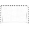 Soccer Goal 118.1"x78.7"x35.4" Metal Black and White