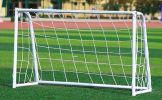 Steel Frame Soccer Goal Post, Easy Assembly and Storage Soccer Net, for Home Backyard Play and Practice Training