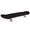 31" x 8" Complete Skateboard;  Cruiser Board with 7 Layer Maple for Beginners Kids Boys Girls;  Black