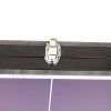 Table Tennis Table Midsize Foldable &amp; Portable Ping Pong Table Set with Net and 2 Ping Pong Paddles for Indoor Outdoor Game