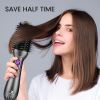 4 in 1 Hair Dryer Brush One-Step Blow Dryer Brush Oval Shape Professional Hot Air Brush;  Ceramic Coating Women Hair Dryer Volumizer Styler for Drying