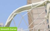 Steel Frame Soccer Goal Post, Easy Assembly and Storage Soccer Net, for Home Backyard Play and Practice Training
