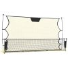 Football Rebounder Net Black and Yellow 72"x33.5"x47.2" Polyester