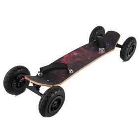 Outdoor Traving Sports Mountainboard Skateboard Longboard Off Road Knobby Tires (Pattern: Starry Sky, Material: Wood)