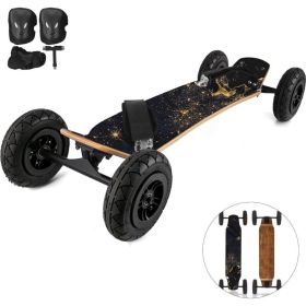 Outdoor Traving Sports Mountainboard Skateboard Longboard Off Road Knobby Tires (Pattern: Earth, Material: Wood)