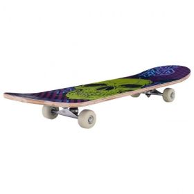 Outdoor Fitness Recreational Sports Skateboard Car Black Maple Line Wheel Desight (Color: As shown in the pictures, Material: Wood)