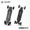 RALDEY Electric Skateboard All Terrain Longboards with Remote,28MPH Top Speed,1500W Dual Belt Motor, 19 Miles Range, Suitable for Adults Teens, Carbon