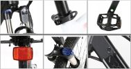 Electric Bicycle 500W 48V 100KM 150KG 27.5KENDA Kenda Tires Front and Rear Lights 7S Variable Speed +LDC+USB Charging Hole E Bike